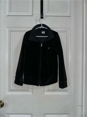 Circo Black Velvet Like Jacket Size M (7/8) Girls